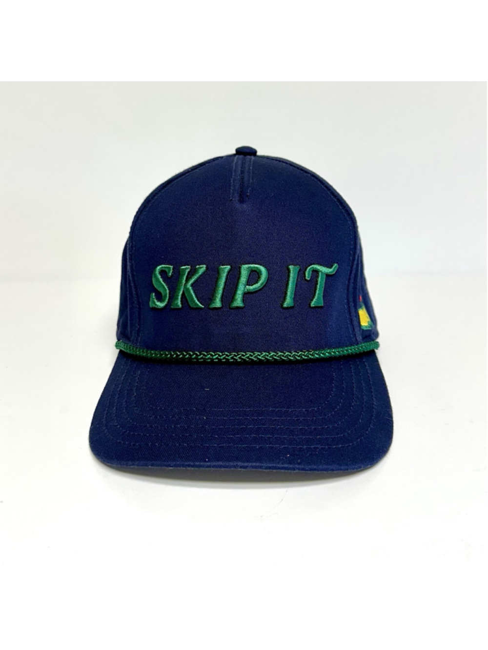 Masters Skip It Hat Cap Augusta National Golf Navy W/Green Embroidery - RARE
